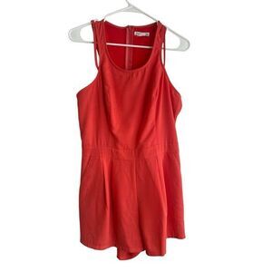 Loveriche Coral Short Romper Women's Size Large Pockets
